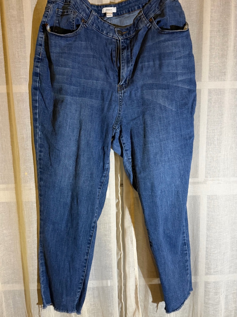 Forever 21 Blue High-Rise Women's Jeans - Picture 1 of 5